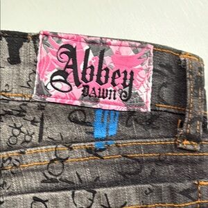 Abbey Dawn YTK Black  Graphic Jeans.
Reasonable Offers will be considered.